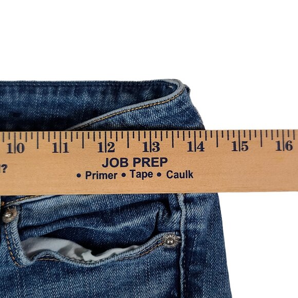 American Eagle Jeans Women 2 28x31 Stretch Skinny Low Rise Denim Medium Wash - Picture 10 of 13